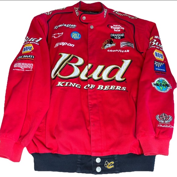 NASCAR Chase Authentics Dale Earnhardt Jr Bud King Beers Racing Jacket - Picture 1 of 15